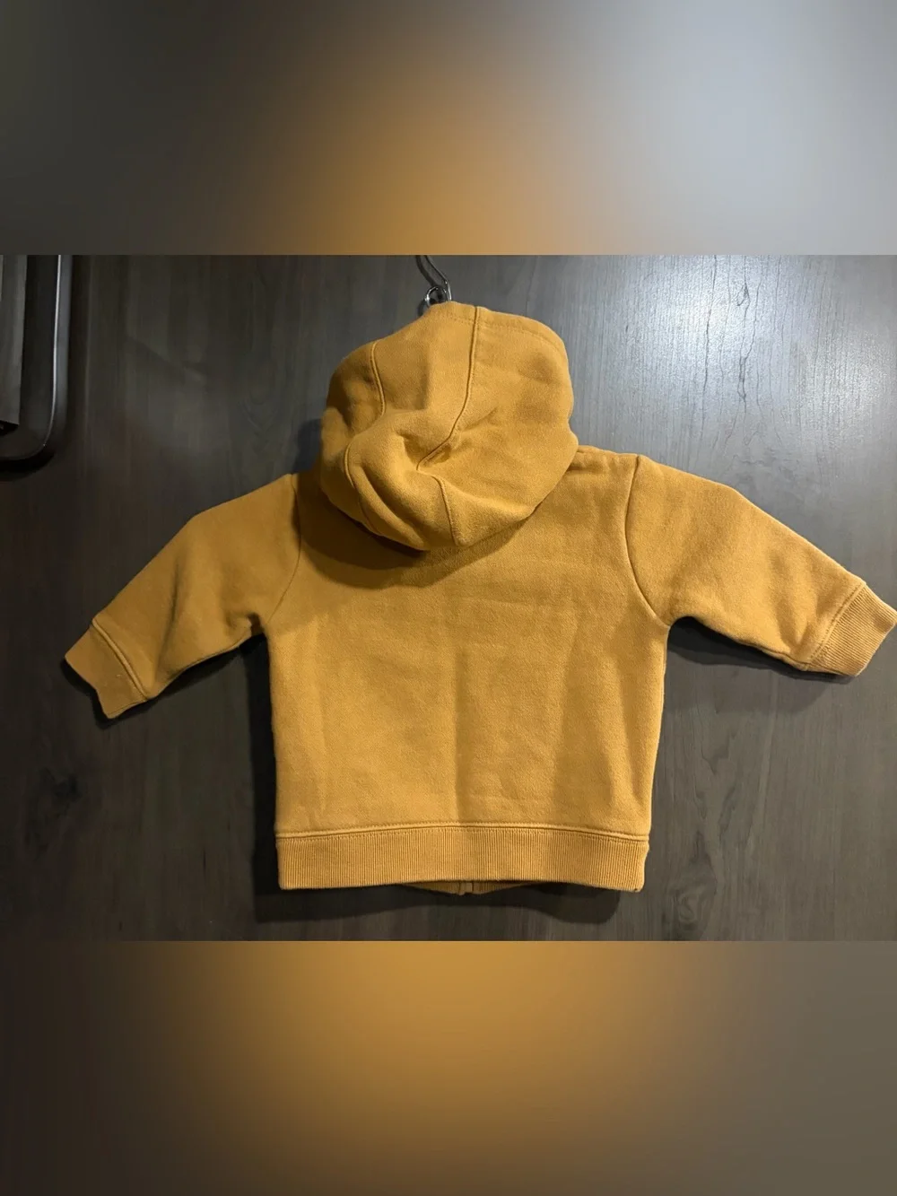 Carhartt Kids Carhartt Script Hooded Zip Sweatshirt in Mustard Yellow